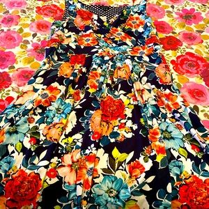 NWT - Gorgeous Lands End vibrant sundress